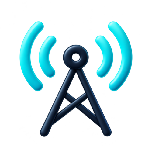Antena de conectividad con ondas de radio